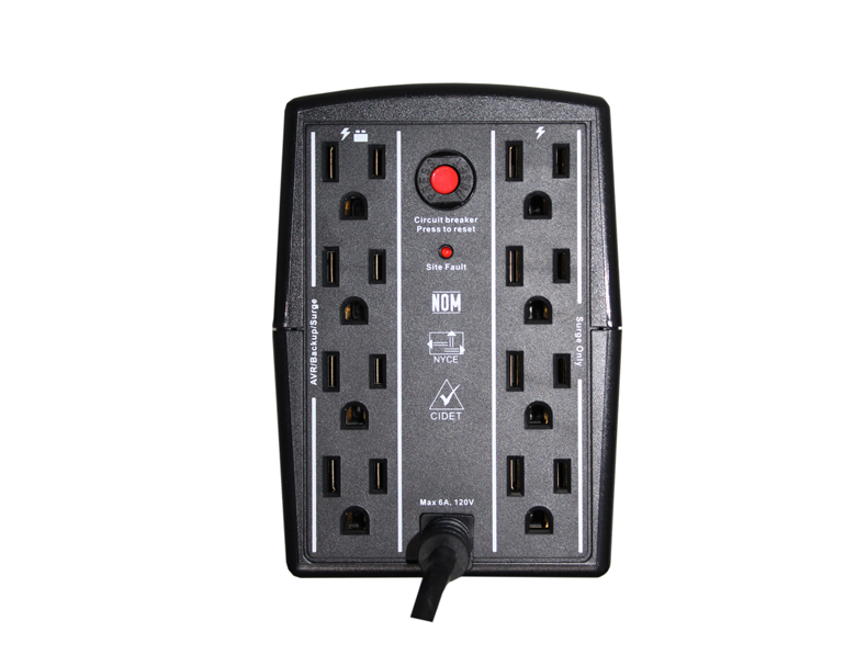 8 Outlets CDP R-UPR 758 UPS Battery Backup & Surge Protector 960 W 750VA 